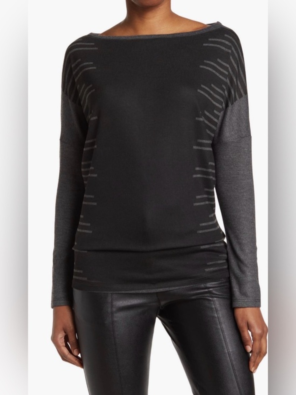 NEW…Go Couture Boatneck Knit Top